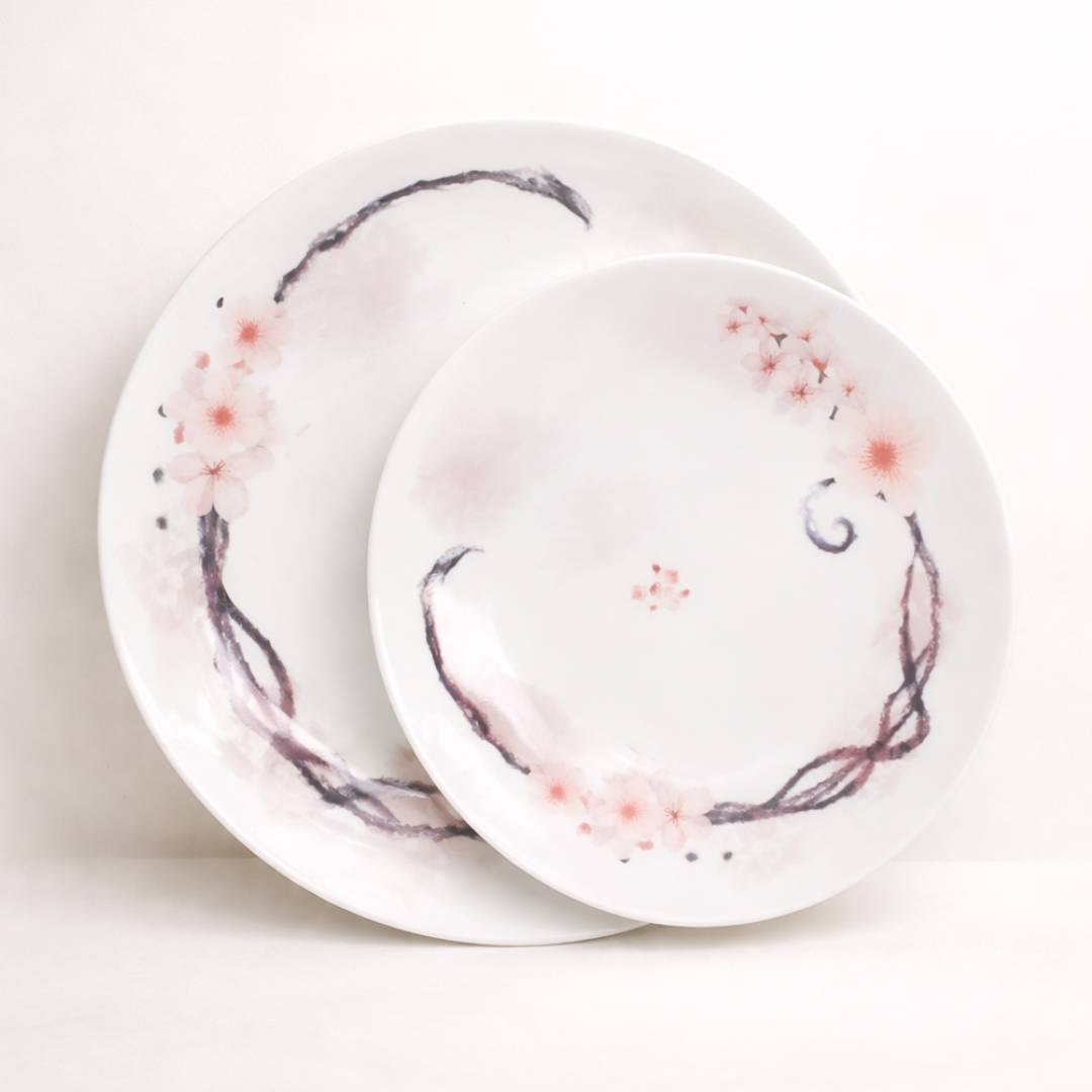 Vintage Floral Ink Bloom Set