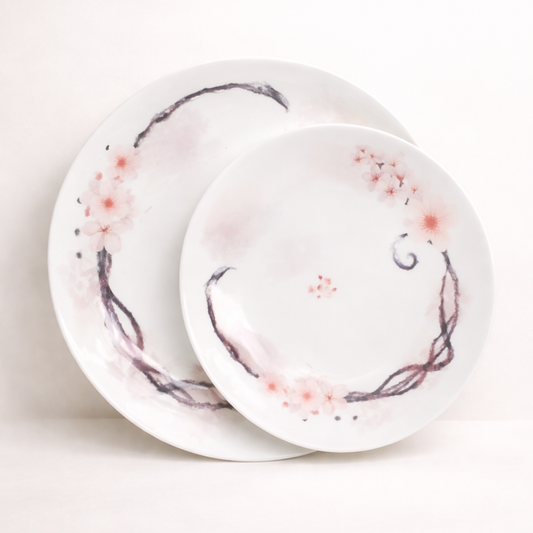 Vintage Floral Ink Bloom Set